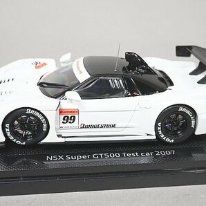 EBBRO エブロ 1/43 HONDA ホンダ NSX テストカー スーパーGT500 2007 #99 ホワイト 43922の画像1