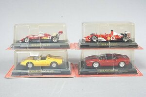 アシェット 1/43 Ferrari フェラーリコレクション ディーノ 246 GTS / 288 GTO / F2002 / F126 C2 4点セット ※外箱等欠品