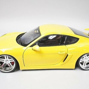 Schuco シュコー 1/18 Porsche ポルシェ ケイマン Cayman GT4 イエロー ※難有・ジャンク品 450040000の画像1