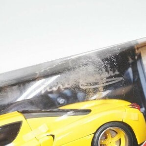 Hot wheels ホットウィール 1/18 Enzo Ferrari エンツォ フェラーリ イエロー ※難有・ジャンク品 C1550の画像10