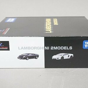 TOMICA トミカリミテッド LAMBORGHINI ランボルギーニ アヴェンタドール LP700-4 ホワイト / ムルシエラゴ ブラック 2台セットの画像4
