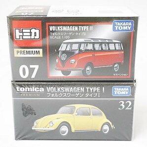 TOMICA トミカ プレミアム 32 フォルクスワーゲン タイプI / 07 Volkswagen タイプII 2点セットの画像1