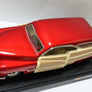 ▽ HOT WHEELS ホットウィール 1/18 FORD フォード 1950 MERC WOODIE マテル ミニカー レッド×ブラウン 26417の画像2