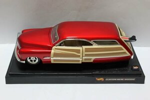 ▽ HOT WHEELS ホットウィール 1/18 FORD フォード 1950 MERC WOODIE マテル ミニカー レッド×ブラウン 26417