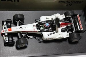 ▽ MINICHAMPS ミニチャンプス 1/18 B.A.R HONDA バー ホンダ SHOWCAR 2005 J.BUTTON 1 OF 2.106pcs ミニカー #4 100050073