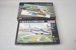 * MONOGRAM monogram 1/48 RF-101B RECON VOODOO 5818 / F-80 B SHOOTING STAR 74003 plastic model 2 point set * Junk 