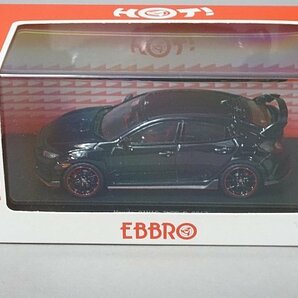 EBBRO エブロ 1/43 HONDA ホンダ Honda CIVIC TYPE R 2017(クリスタルブラックパール) 45573の画像4