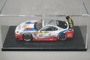 EBBRO エブロ 1/43 TOYOTA トヨタ スーパーGT 2005 オープン インターフェイス トムススープラ (ホワイト×レッド) #36 699