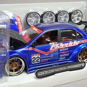 Jada Toys ジェイダトイズ 1/24 MITSUBISHI 三菱 ランサーエボリューション VI #22 Import RACER! 53505の画像1