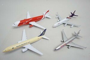 ★ Schabak シャバク 1/600 MD-11 AA アメリカン / A320 エアアジア / A340 THAI タイ航空 HS-TAF など4点セット ダイキャスト