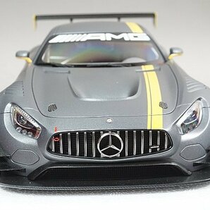 AUTOart オートアート 1/18 Mercedes Benz メルセデスベンツ AMG GT3 プレゼンテーションカー グレー / イエロー・ストライプ 81530の画像2