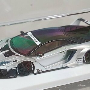 Fuelme Models 1/64 アヴェンタドール LBWK LB-SILHOUETTE WORKS 700 GT EVO マットパールシルバー FM64009PG-02の画像1