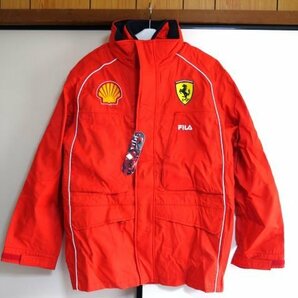 ▽ FILA フィラ Ferrari フェラーリ ジャンパー ジップジャケット 赤 Sの画像1