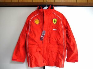 ▽ FILA フィラ Ferrari フェラーリ ジャンパー ジップジャケット 赤 S