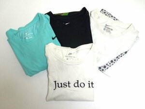 ▽♪ NIKE ナイキ 半袖Tシャツ 長袖Tシャツ ロンT 4点セット 白・黒・水色 S・M