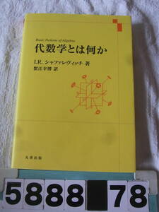 b5888　代数学とは何か　シャファレヴィッチ　訳：蟹江幸博　シュプリンガー・フェアラーク東京