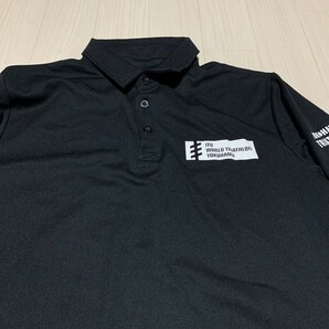 HUUB ITU WORLO TRIATHLON YOKOHAMA ポロシャツ 半袖 シャツ  トライアスロン ブラック サイズLの画像2