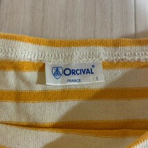 ORCIVAL オーチバル Tシャツワンピース 半袖 ボーダー チュニック レディース　オレンジ　サイズ1_画像5