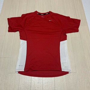 NIKE ナイキ Tシャツ 半袖 トップス DRI-FIT NIKE RUNNING ロゴプリント ランニングTシャツ マラソン　サイズS