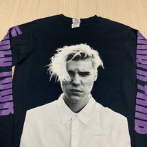 GILDAN ギルダン ジャスティンビーバー ロングT ツアーグッズ トップス シャツ ロンT　Tシャツ GR8 サイズS_画像2