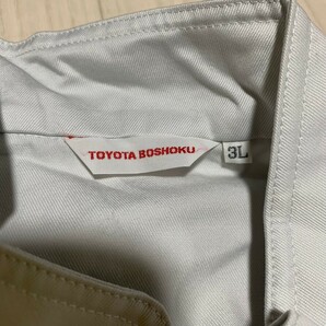 TOYOTA BOSHOKU トヨタ スタッフ作業着 ツナギ 長袖 オーバーオール HINO ヒノ メンズ グレー サイズ3L 美中古の画像5