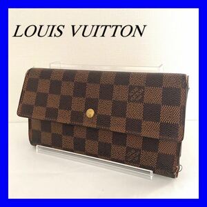 【1円スタート】LOUIS VUITTON ルイヴィトン ダミエ 長財布 ポルトフォイユ インターナショナル 88429-3