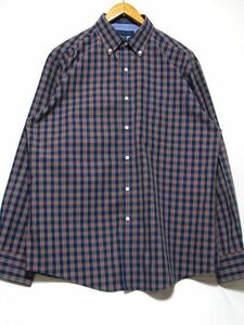 @美品 トミー TOMMY ボタンダウン 長袖シャツRB507 XL 大きいサイズ アメリカ古着 ビックサイズ