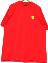 ＠美品 フェラーリ Ferrari 公式Tシャツt746 アメリカ古着 XL スーパーカー イタリア 跳ね馬 赤_画像1