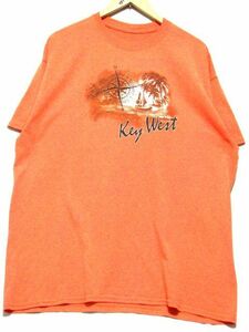 ＠美品 Key West キーウエスト Tシャツt824 XL アメリカ古着 フロリダ州 マイアミバイス オーバーシーズ ハイウェイ