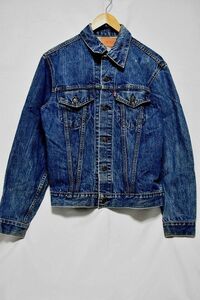 ＠美品 色落ち綺麗 雰囲気漂う リーバイス Levi's 70505 small e トラッカージャケットj431 アメリカ古着 縦落ち