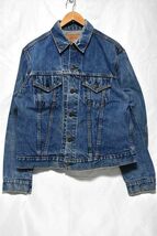 ＠美品 色落ち綺麗 雰囲気漂う リーバイス Levi's 70505 small e トラッカージャケットj435 アメリカ古着 インディゴ_画像1