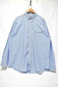 @美品 38 ダニエルクレミュ DANIEL CREMIEUX 長袖ストライプシャツSL413 Xl アメリカ古着 ビックサイズ