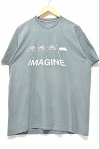 ＠美品 ビートルズのアイビーロード パロディー IMAGINE イマジン Tシャツ tt271 L アメリカ古着 ビックサイズ