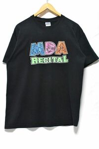 ＠美品 ギルダン GILDAN マッド リサイタル MAD RECITAL Tシャツtt63 アメリカ古着 L ブラック 黒