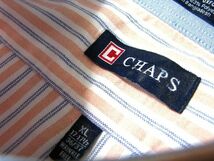 @美品 CHAPS RALPH LAUREN チャップスラルフローレン ボタンダウン 長袖ストライプシャツRB563 XL ビックサイズ US古着_画像4