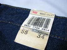 ＠新品 未使用品 珍品 デッドストック ビックサイズ BIG SIZE Levi's リーバイス501d293 56X34 コレクション XXXXXXL_画像9