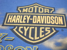 ＠HARLEY-DAVIDSON ハーレーダビッドソンTシャツt564 XL アメリカ古着 ビックサイズ 水色_画像5