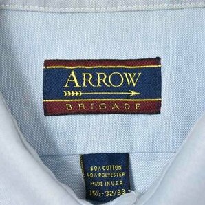 @美品 アローブリゲイド ARROW BRIGADE ボタンダウン 長袖シャツSL410 l アメリカ古着 綺麗目の画像4