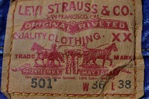 ＠雰囲気漂う 色落ち綺麗 リーバイス Levi's 501d718 36x38 アメリカ ボタンフライ 大きいサイズ アメリカ古着_画像8