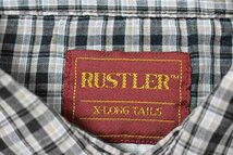 ＠美品 ラスラー RUSTLER 長袖ウエスタンシャツw511 l アメリカ古着 カウボーイ チェック 南部_画像4