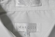 ＠美品 マーキス MARQUIS 長袖シャツSL415 L アメリカ古着 大きいサイズ ホワイト 白 ドレスシャツ_画像4