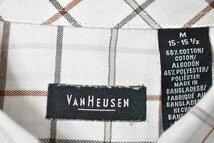 ＠美品 バンヒューセン VAN HEUSEN ボタンダウン 長袖シャツSL465 M US古着 チェック_画像4