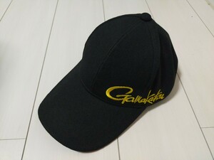 未使用美品 がまかつ gamakatsu キャップ フリーサイズ 非売品 帽子 ブラック 黒 ポリエステル1