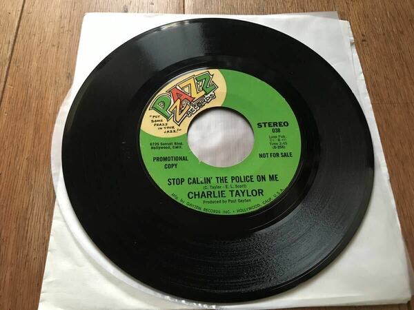 ★試聴★SOUL/FUNK45★ Charlie Taylor / Stop Callin' The Police On Me Pzazz Records