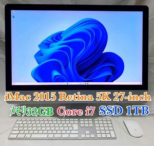 iMac Retina 5K Late 2015 27-inch 最上位モデル Win11