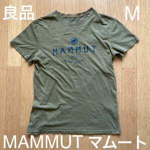 良品 MAMMUT マムート 半袖 プリント Tシャツ サイズM アウトドア 