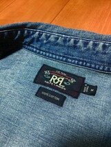 RRL BUFFALO WESTERN DENIM SHIRTS インディゴ シルバーコンチョ ウエスタンシャツ デニムシャツ　ラルフローレン_画像5