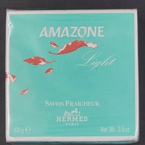 #32A未開封未使用 HERMES エルメス アマゾン ライト パルファム ソープ 100g AMAZONE LIGHT PERFUMED SOAP ブランド 石 石けん ケアの画像1