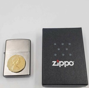 #25032U ZIPPO / ジッポーライター エリザベス2世 シルバーコイン AUSTRALIA1984 ZP-205 喫煙道具 ライター 