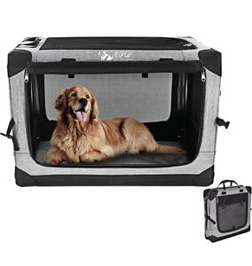 GPR large pet soft k rate cage pet Carry pet house cover taking . out ..4 surface mesh gateway cat dog combined use folding type (XL)